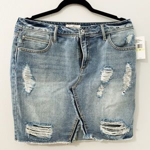 Jessica Simpson high waist Jean skirt